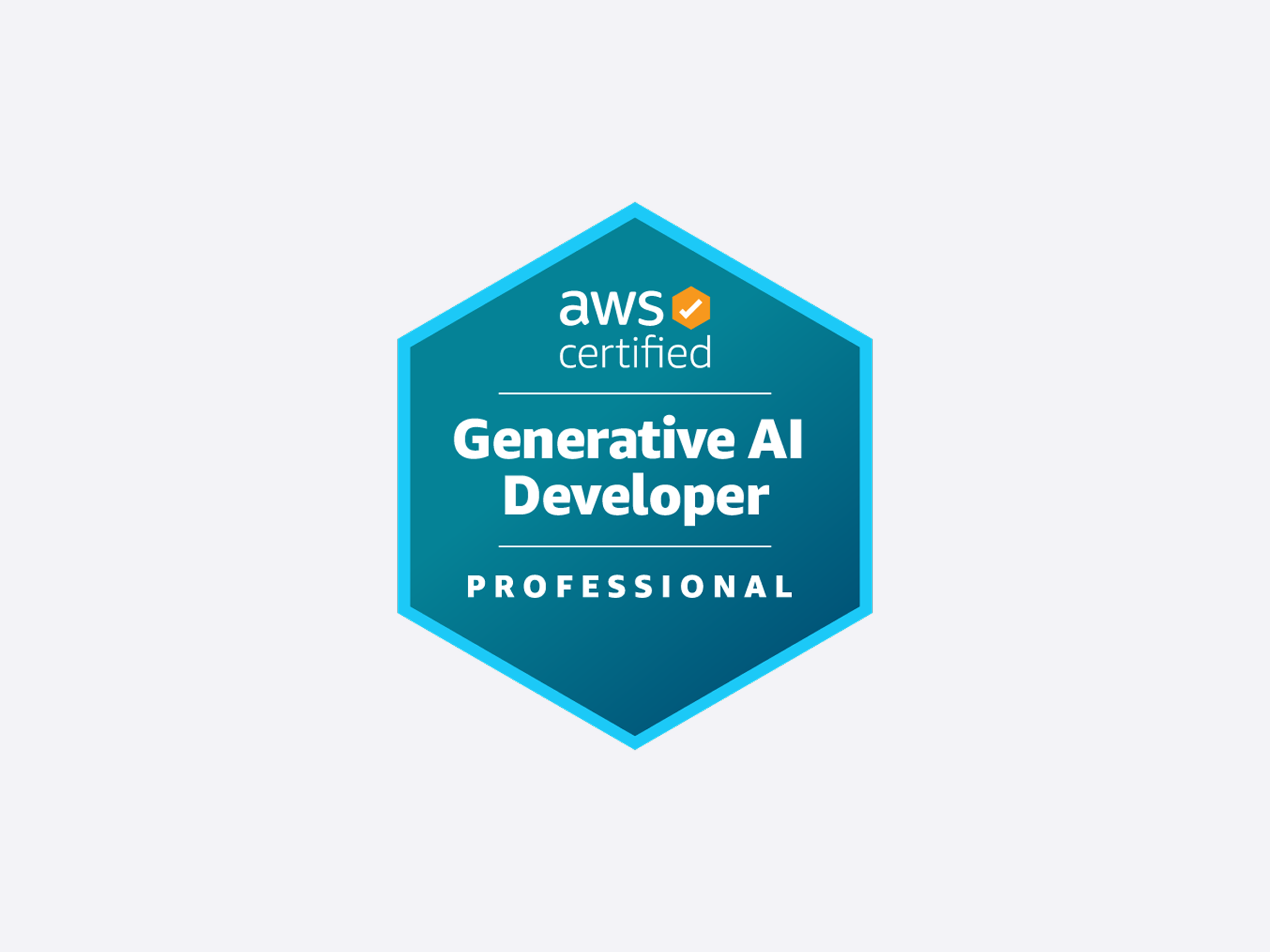 AWS Generative AI Engineer Professional badge
