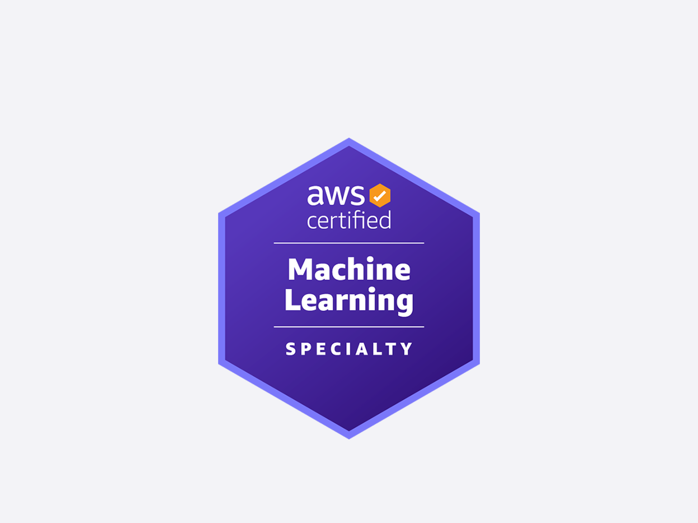 AWS Machine Learning Specialty badge